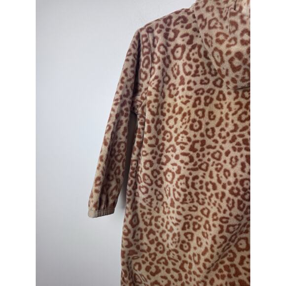 Kuling Northpole fleece One Piece Romper With Hood Leopard Print 12-18 Months - Picture 11 of 12